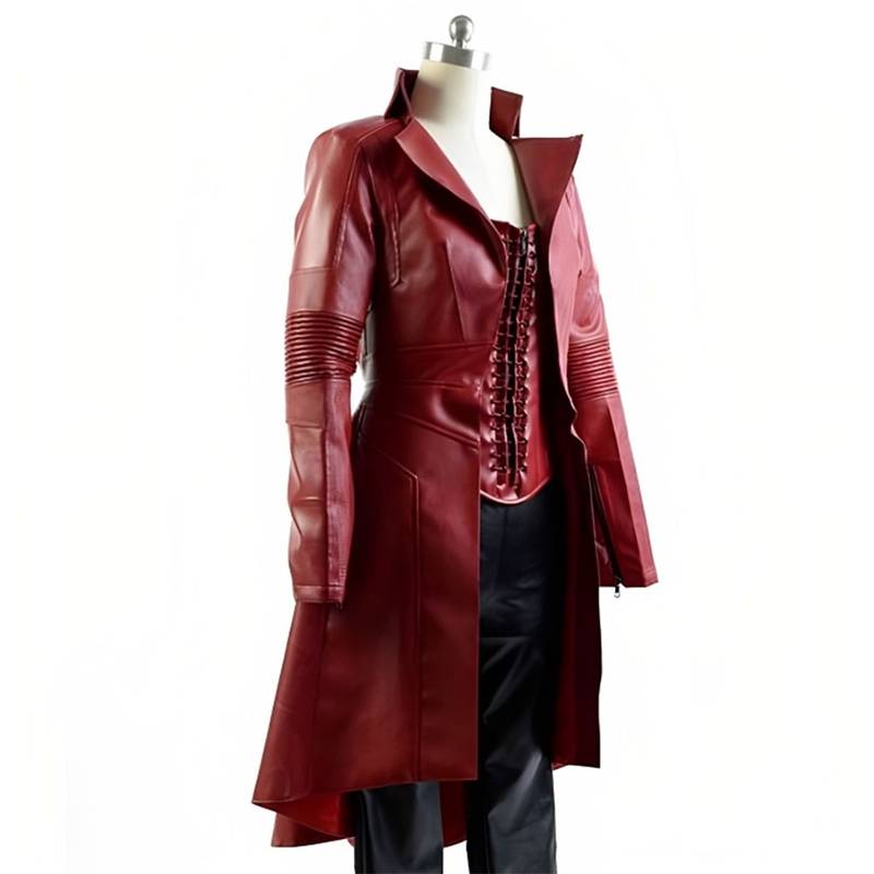 Captain America Civil War Elizabeth Olsen (Wanda Maximoff) Coat3 - Famous Jackets Captain America Civil War Elizabeth Olsen (Wanda Maximoff) Coat3
