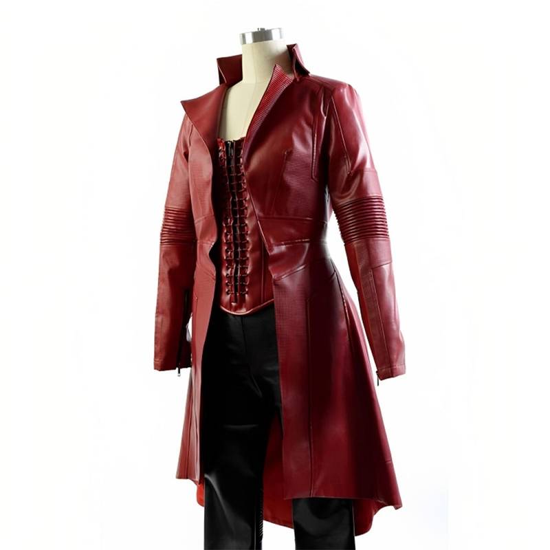 Captain America Civil War Elizabeth Olsen (Wanda Maximoff) Coat4 - Famous Jackets Captain America Civil War Elizabeth Olsen (Wanda Maximoff) Coat4