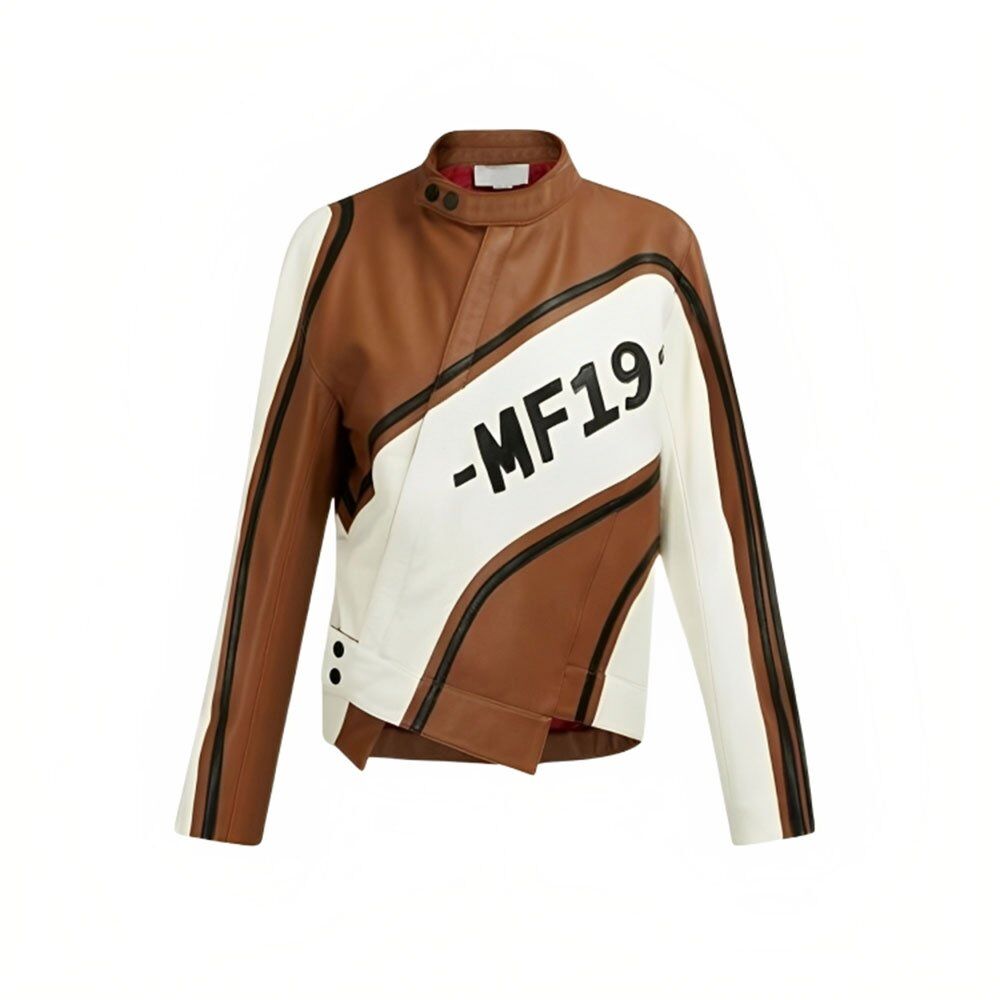Ellen Women Biker Brown Jacket - Famous Jackets Ellen Women Biker Brown Jacket