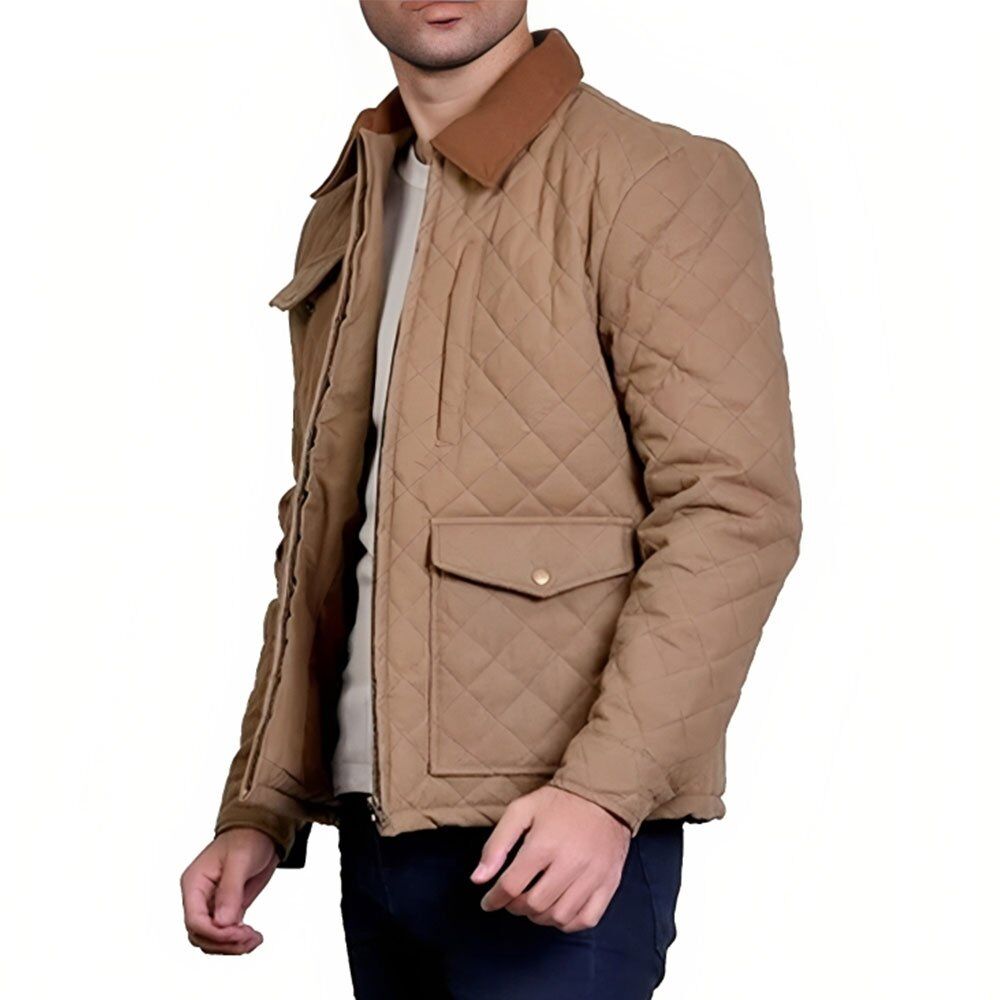 Yellowstone Season 4 Kevin Costner (John Dutton) Quilted Jacket3 - Famous Jackets Yellowstone Season 4 Kevin Costner (John Dutton) Quilted Jacket3