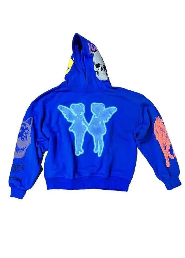 drake-blue-hoodie - Famous Jackets