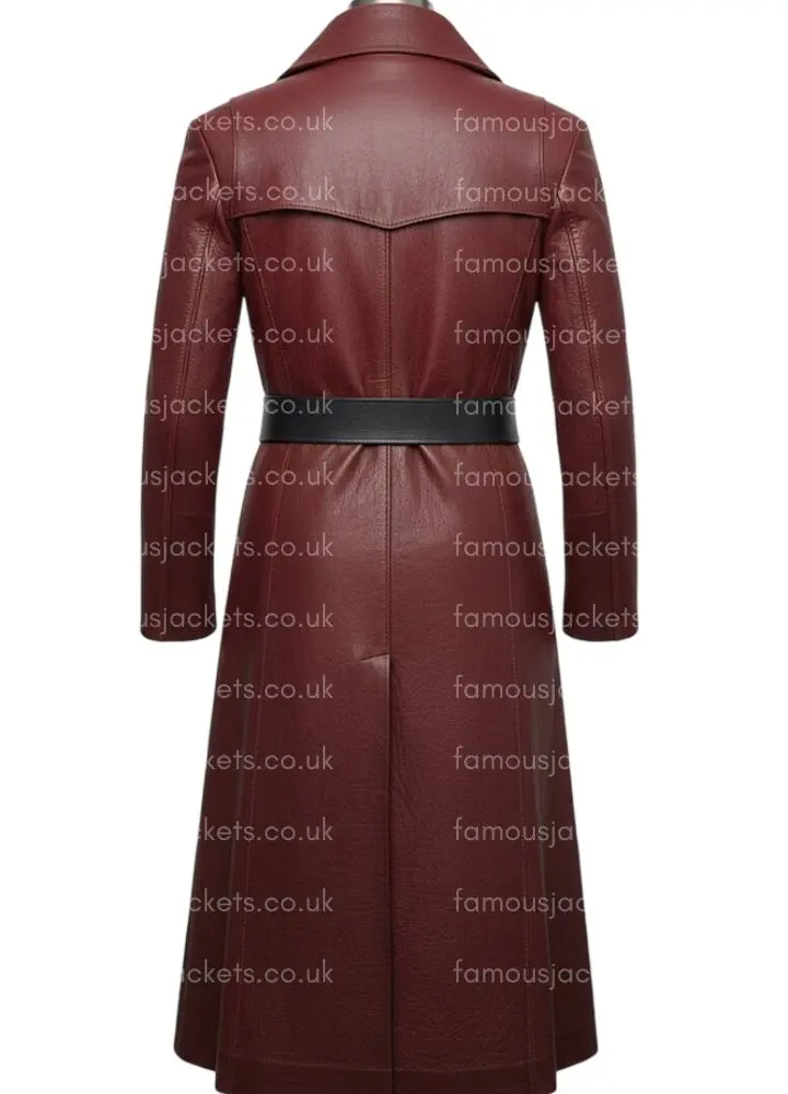 daniel-wu-maroon-coat - Famous Jackets
