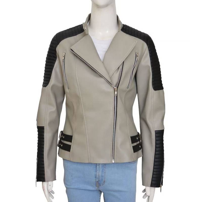 The Walking Dead S05 Christian Serratos (Rosita Espinosa) Quilted Jacket - Famous Jackets The Walking Dead S05 Christian Serratos (Rosita Espinosa) Quilted Jacket