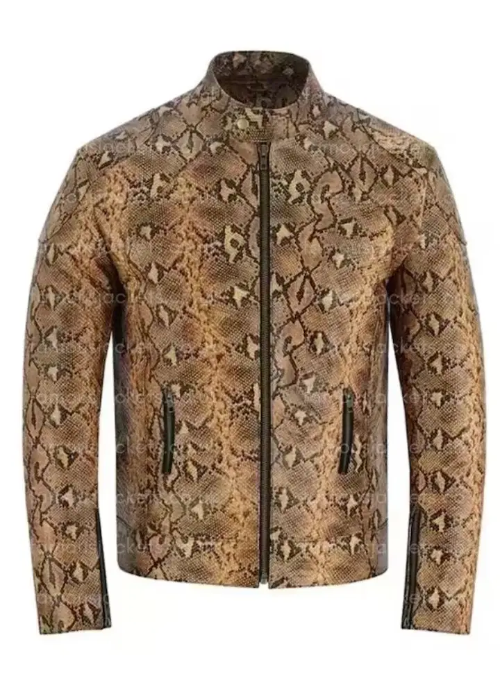 mens-brown-snake-print-jacket - Famous Jackets mens-brown-snake-print-jacket.webp