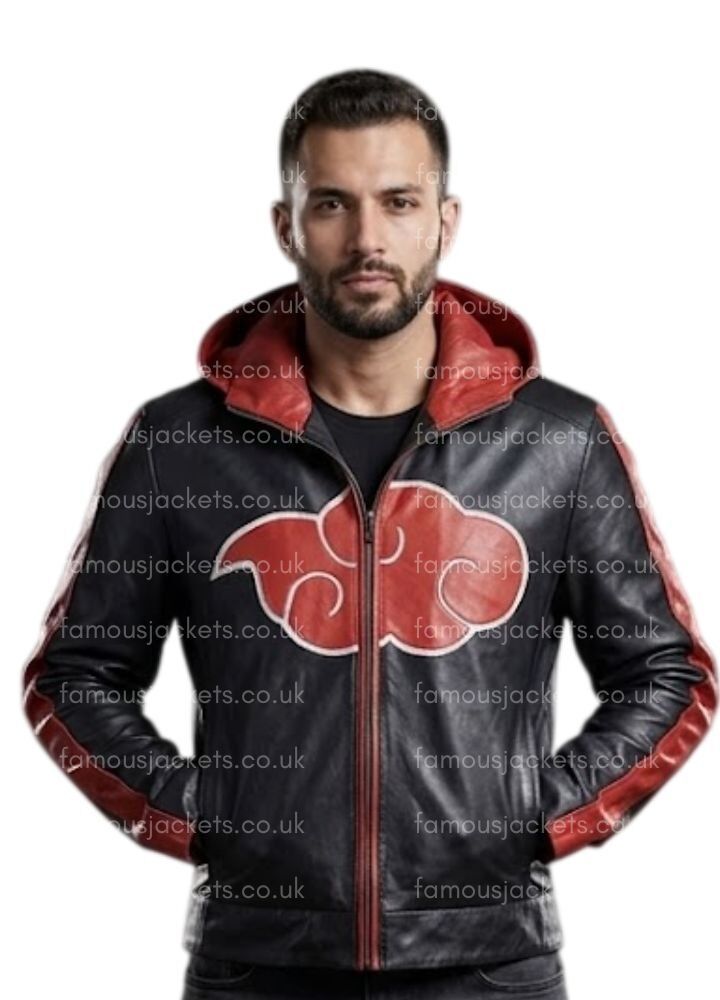 naruto-akatsuki-leather-jacket - Famous Jackets