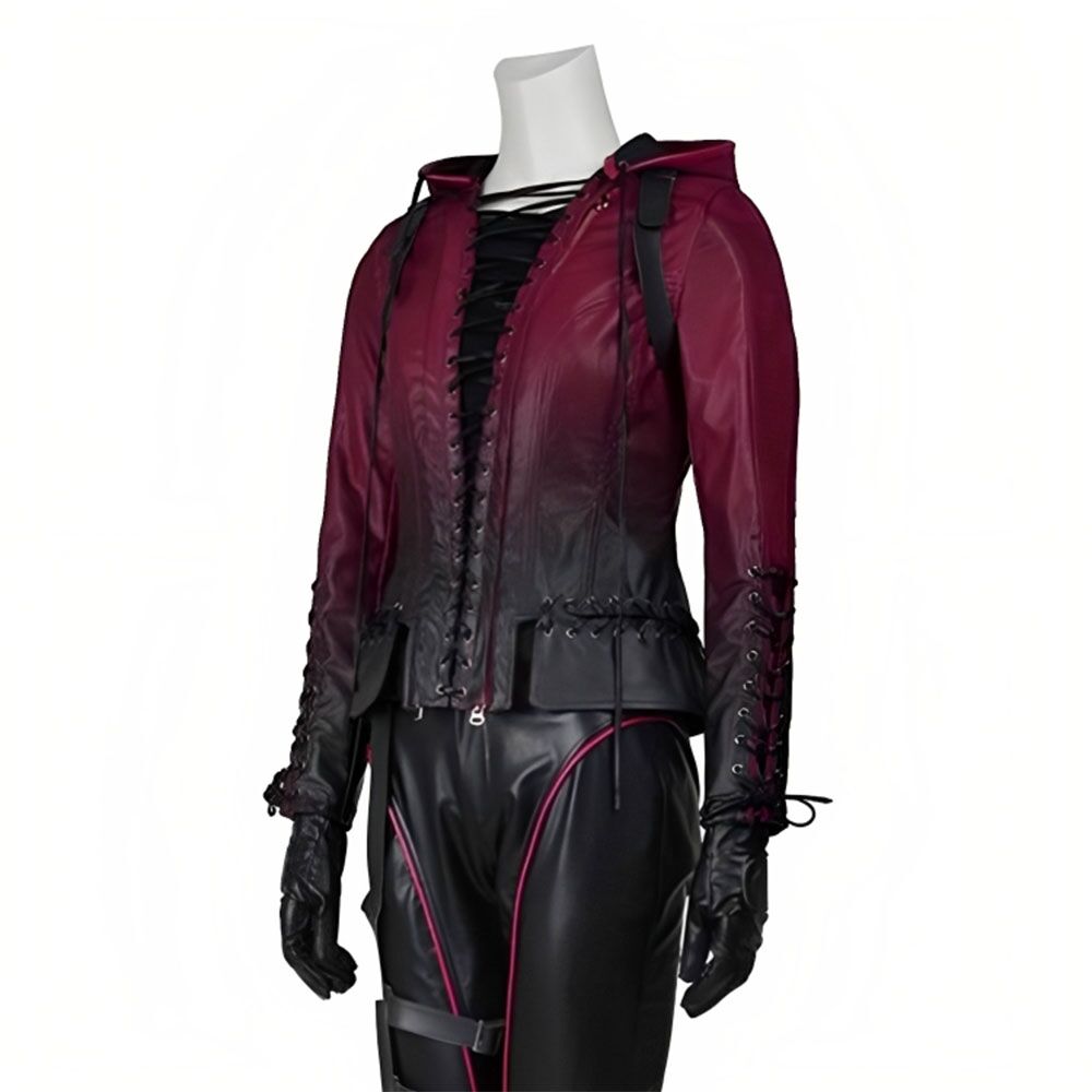 Arrow Willa Holland (Thea Queen) Jacket4 - Famous Jackets Arrow Willa Holland (Thea Queen) Jacket4