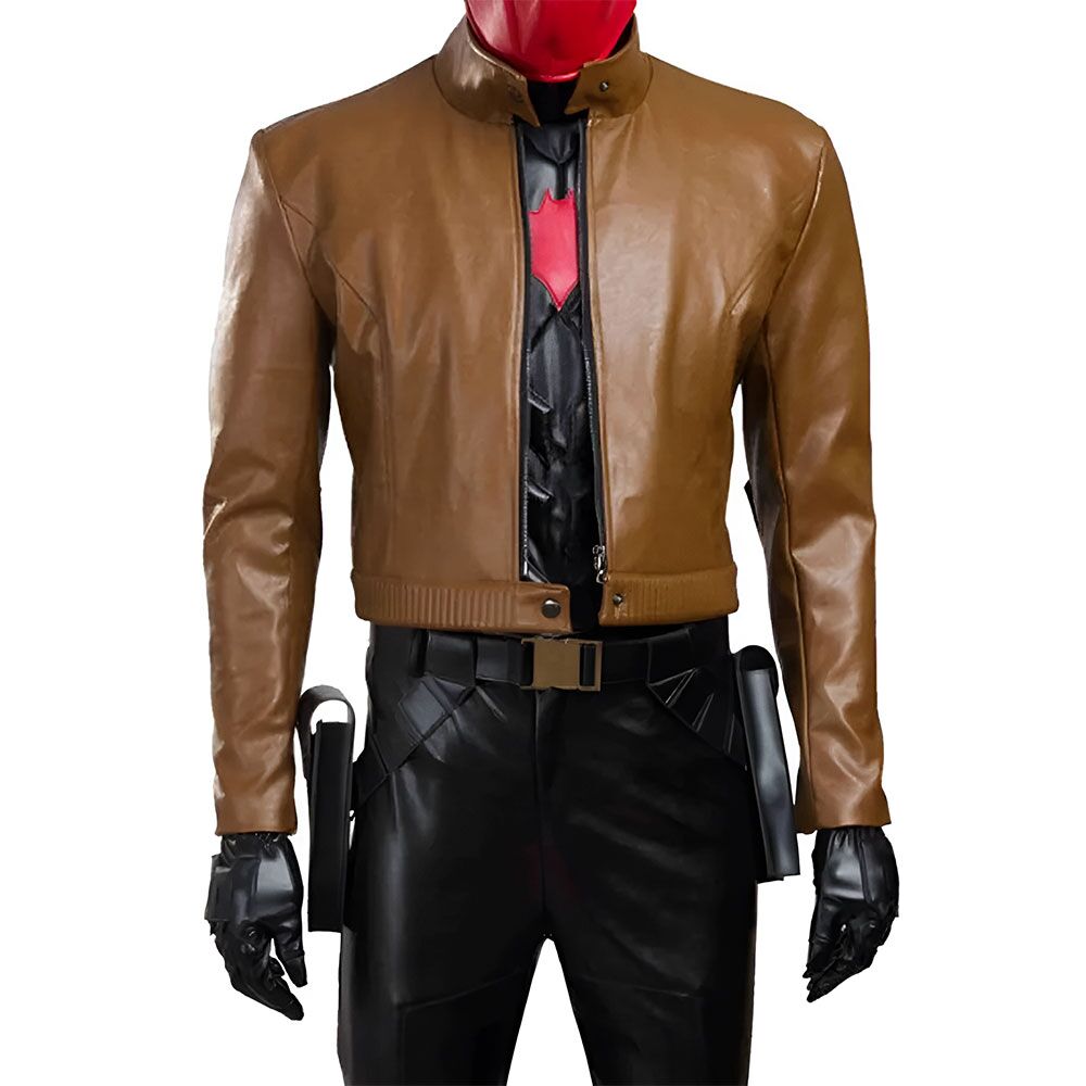Batman Jason Todd Brown Jacket4 - Famous Jackets Batman Jason Todd Brown Jacket4