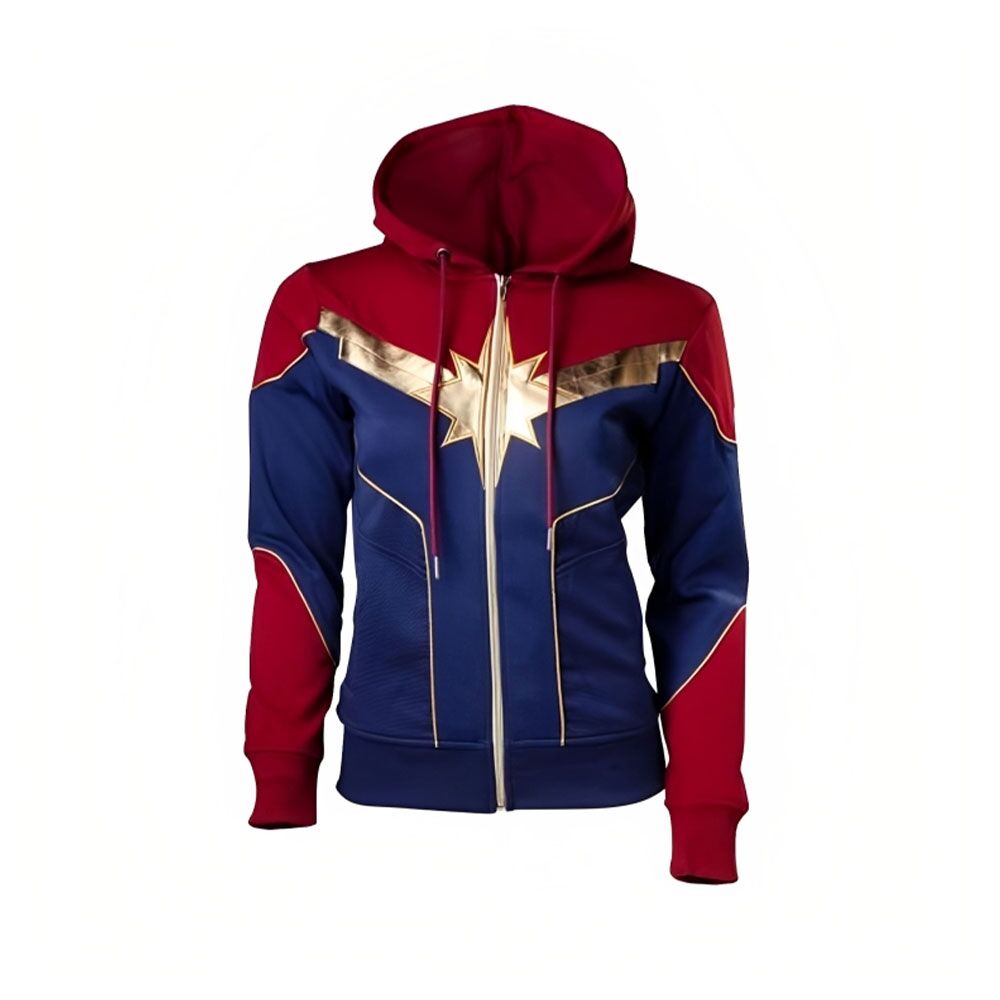 Captain Marvel Brie Larson (Carol Danvers) Hoodie - Famous Jackets Captain Marvel Brie Larson (Carol Danvers) Hoodie