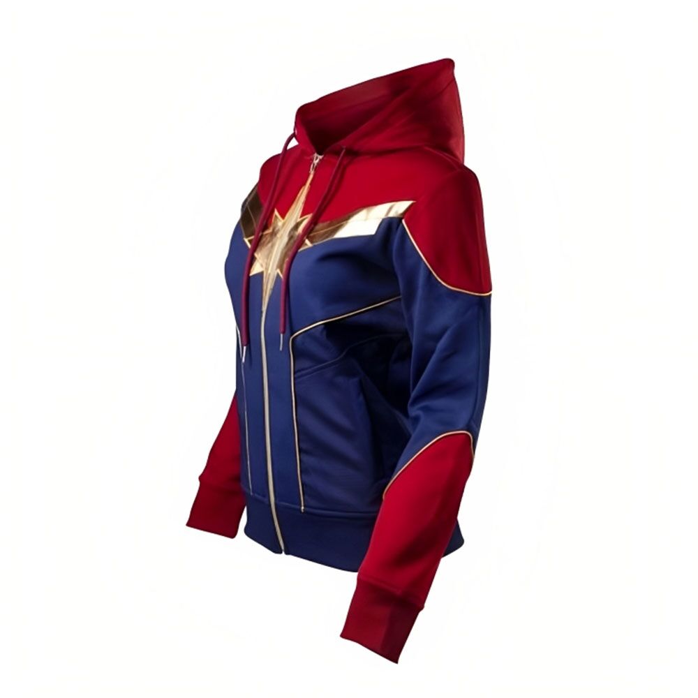 Captain Marvel Brie Larson (Carol Danvers) Hoodie4 - Famous Jackets Captain Marvel Brie Larson (Carol Danvers) Hoodie4