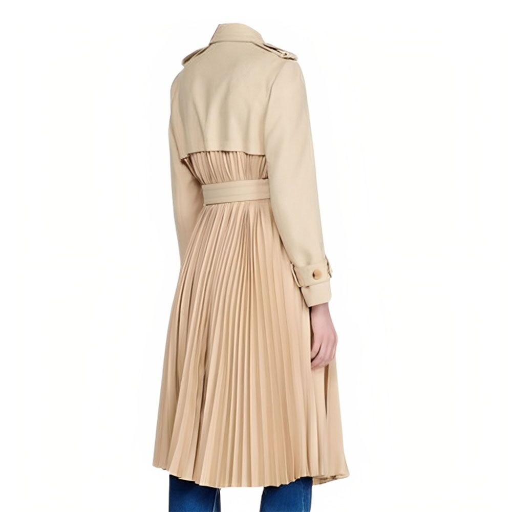 Accused Julia Goldani Telles (Alice Baylor) Pleated Coat2 - Famous Jackets Accused Julia Goldani Telles (Alice Baylor) Pleated Coat2