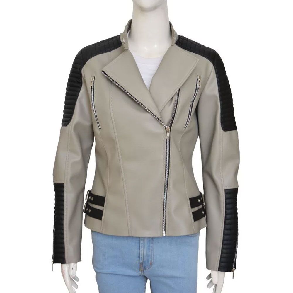 The Walking Dead S05 Christian Serratos (Rosita Espinosa) Quilted Jacket - Famous Jackets The Walking Dead S05 Christian Serratos (Rosita Espinosa) Quilted Jacket