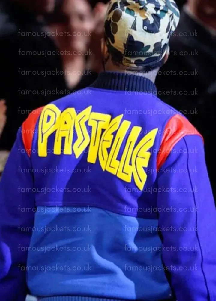 kanye-west-blue-jacket - Famous Jackets