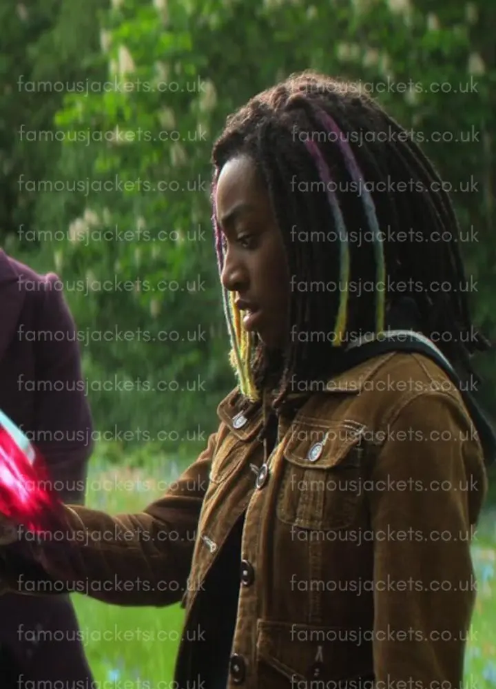 kirby-howell-baptiste-brown-jacket - Famous Jackets kirby-howell-baptiste-brown-jacket.webp