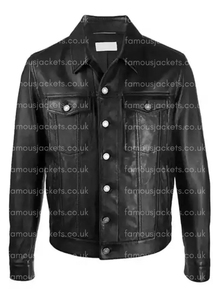 black-leather-trucker-jacket - Famous Jackets black-leather-trucker-jacket.webp