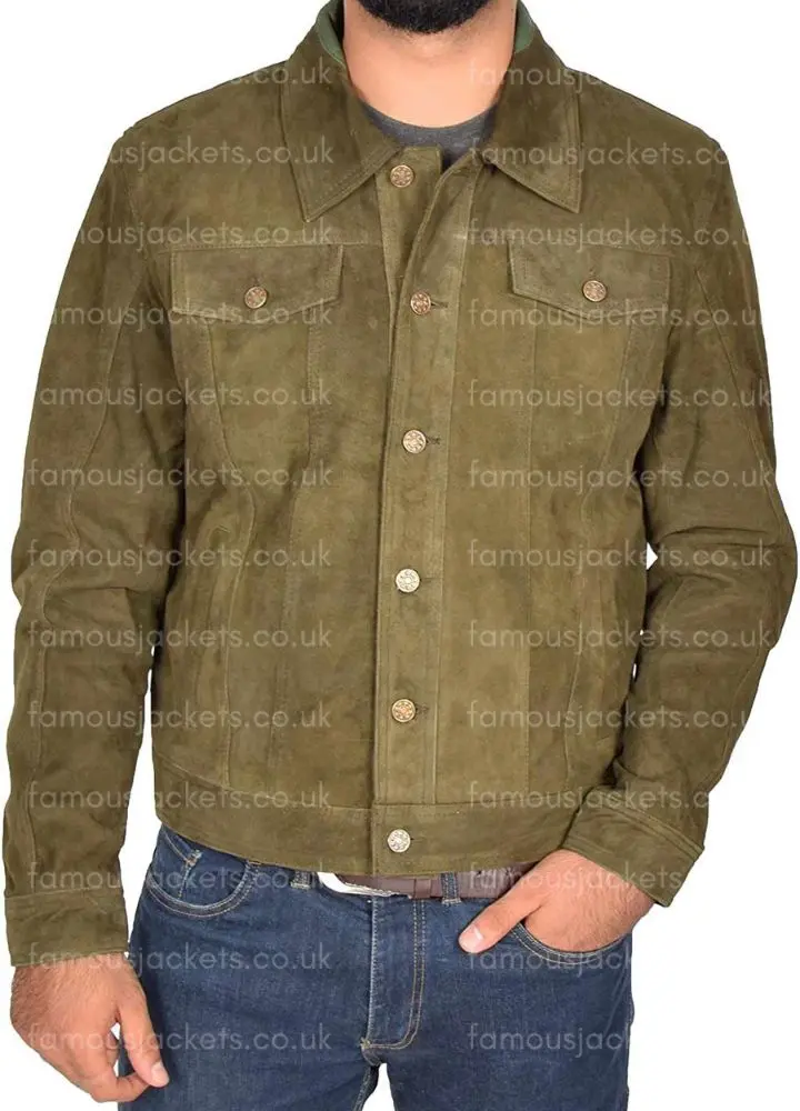 mens-green-suede-trucker-jacket - Famous Jackets mens-green-suede-trucker-jacket.webp