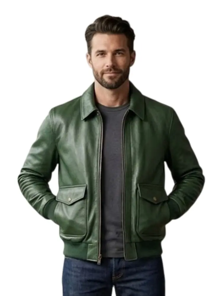 green-aviator-bomber-jacket - Famous Jackets green-aviator-bomber-jacket.webp