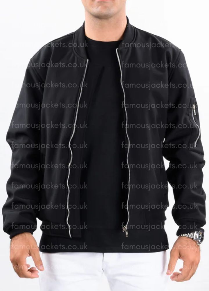 black-bomber-jacket - Famous Jackets black-bomber-jacket.jpg